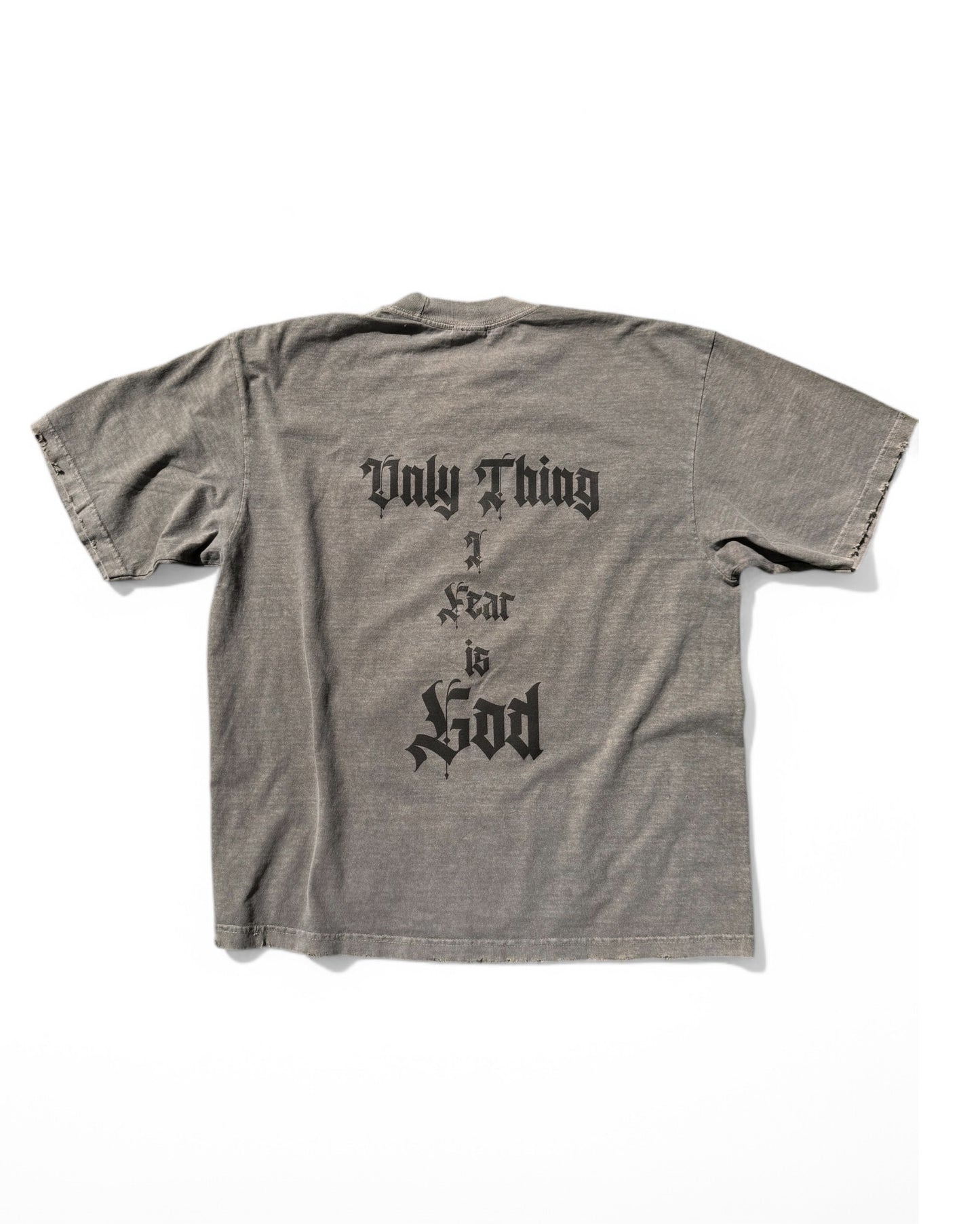 GRAY FEAR GOD TEE